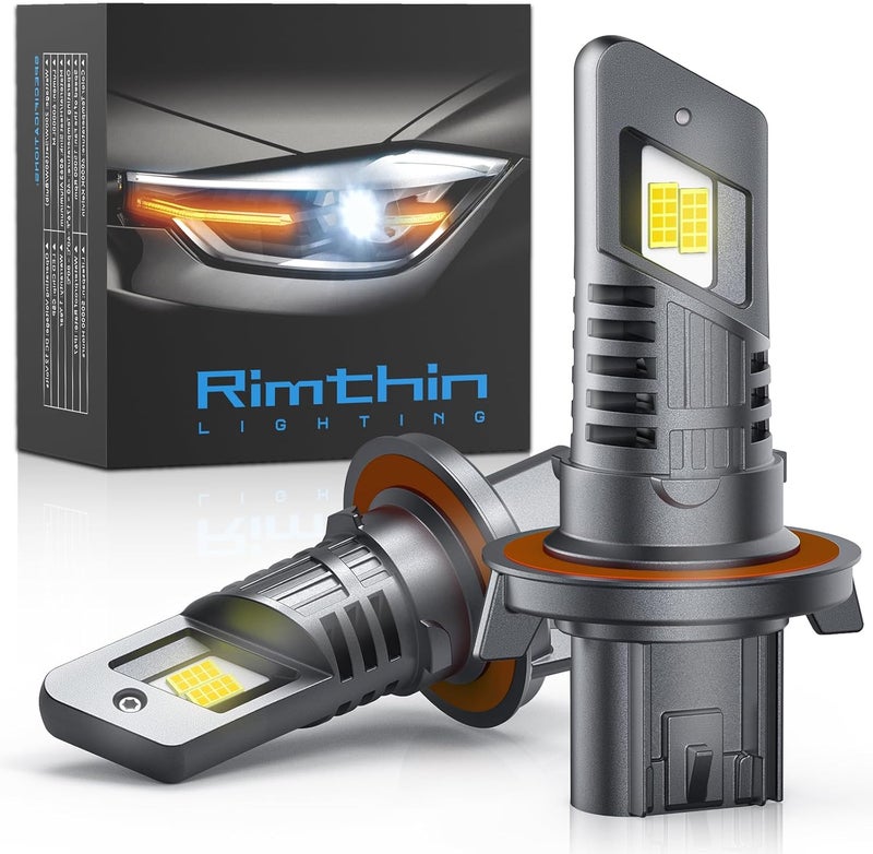 rimthin H13 Fog lights, 9008 Cool White Light Bulbs, 1:1 Mini Size, Pack of 2 - Image 1